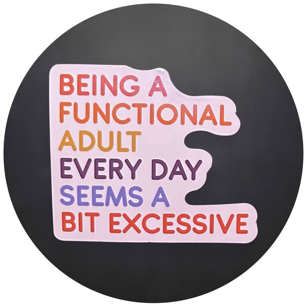 5 for $5 BEING A FUNCTIONAL ADULT EVERY DAY…Vinyl Sticker